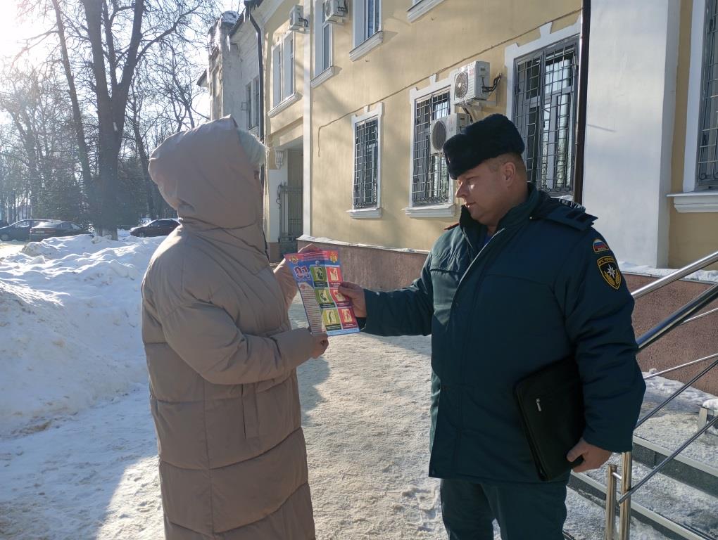 Профилактические беседы с населением о мерах пожарной безопасности.