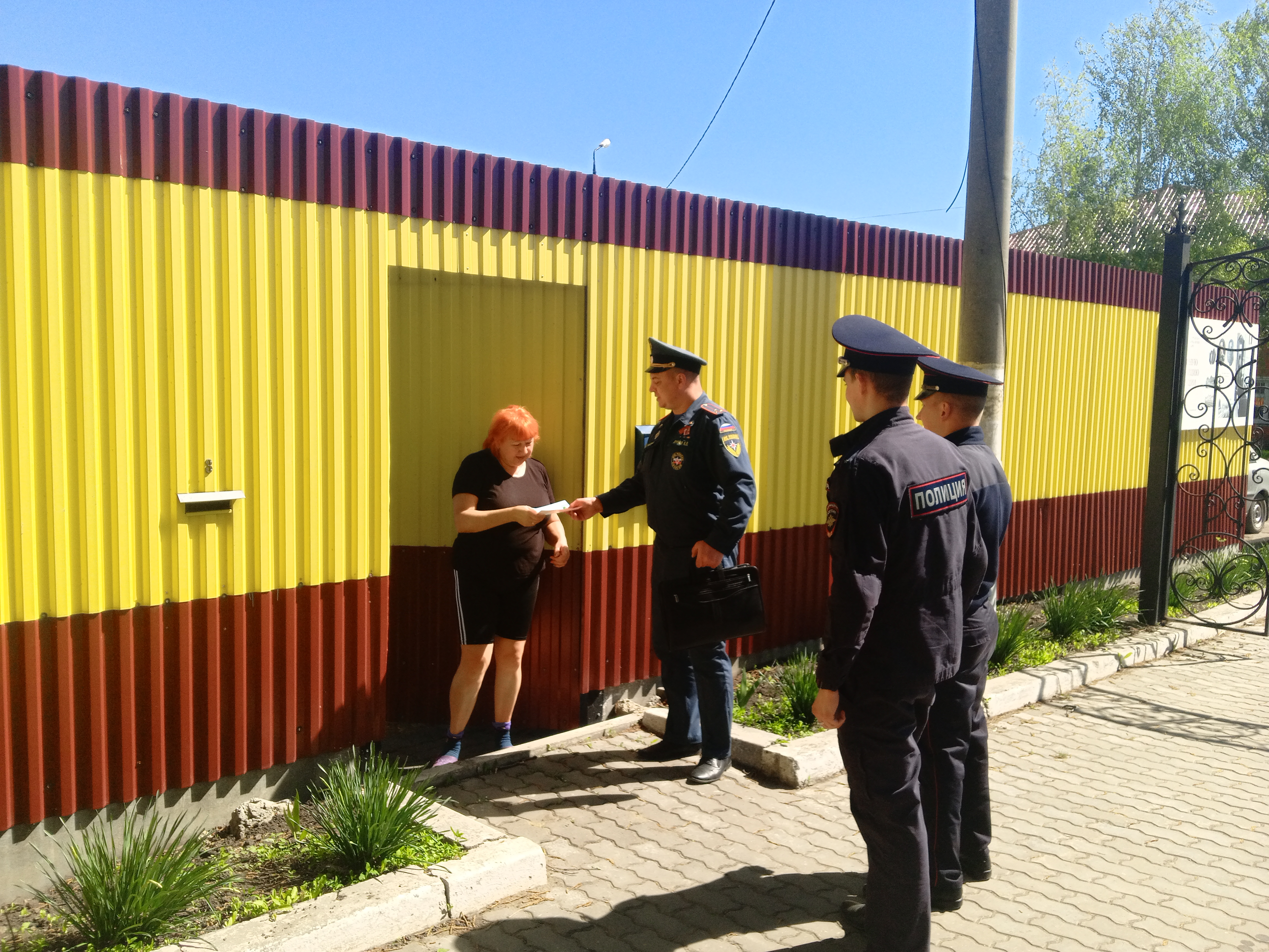 В Богородицком районе сотрудники ОНДиПР  и полиции проводят совместную работу по предупреждению пожаров.