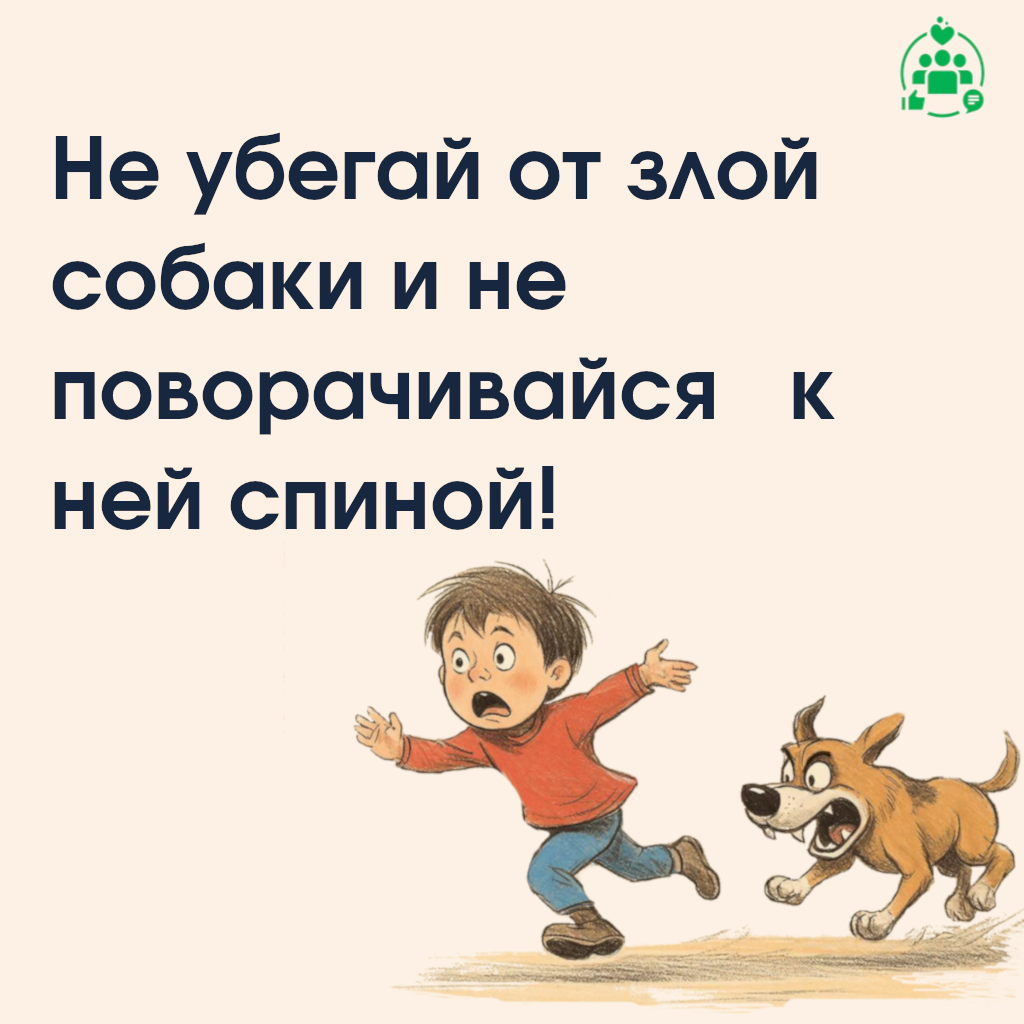 МЧС России совместно с КДН напоминают правила поведения при встрече с бродячей собакой.