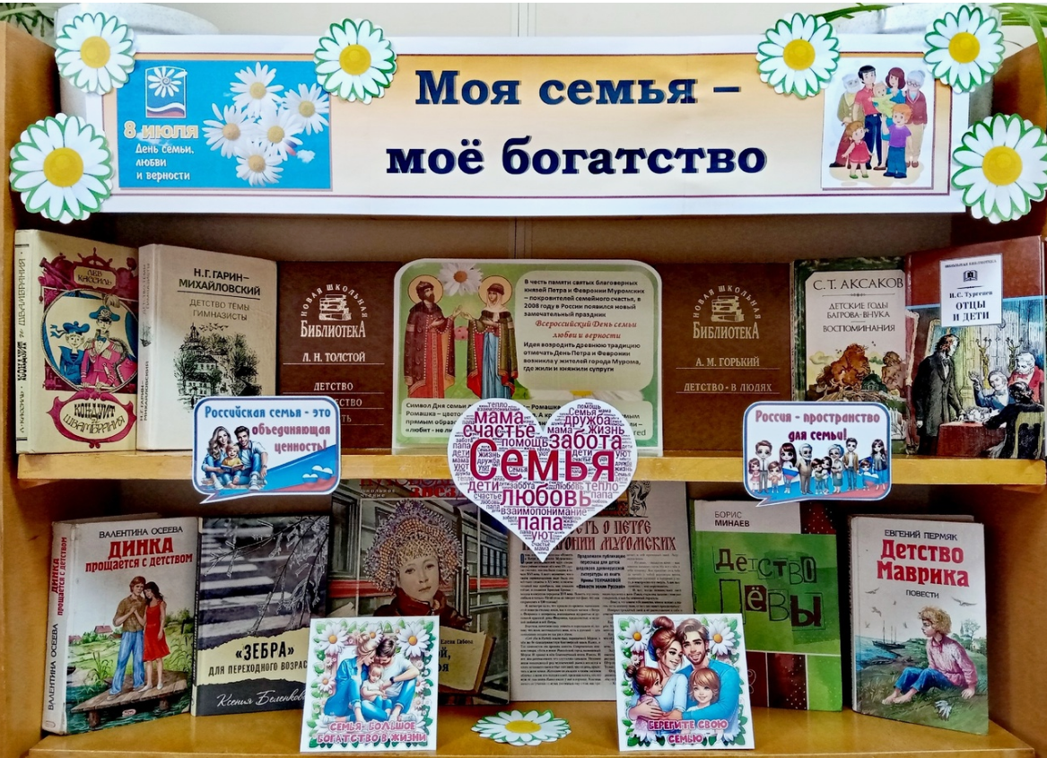 Книжно-иллюстрированная выставка, посвященная Международному дню семьи «Семья вместе, так и душа на месте».