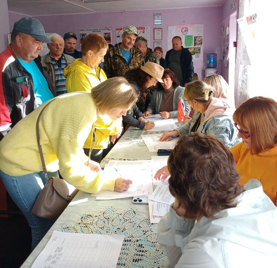 В Куркинском районе стартовал первый день голосования.